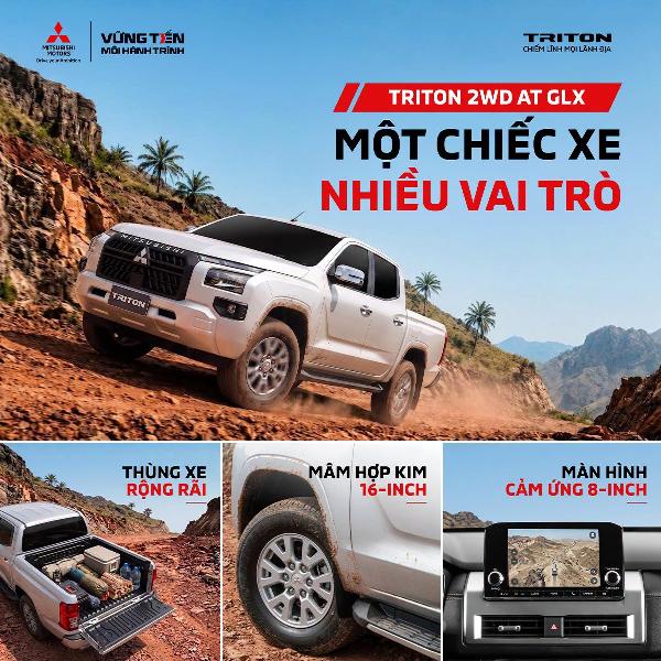 TRITON 2WD AT GLX - MỘT CHIẾC XE NHIỀU VAI TRÒ